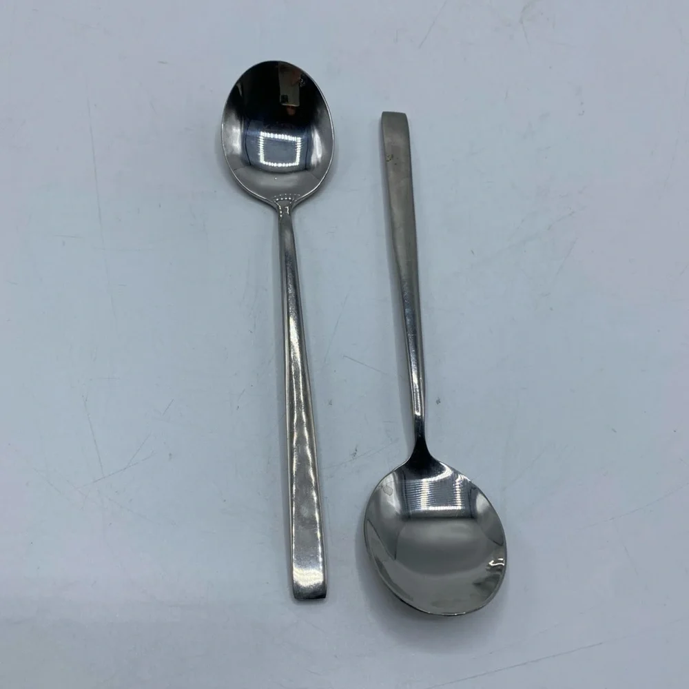 Vintage Swiss Air Stainless Small Spoons Micro Bermdorf Flight Flatware Airline